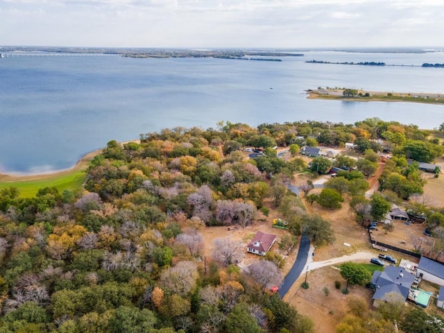 225 Lake Dr, Hickory Creek, TX 75065 - aerial view with a water view