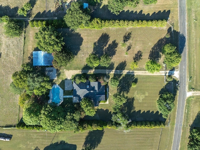 drone / aerial view featuring a rural view