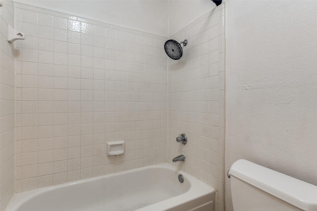 full bath featuring shower / tub combination and toilet