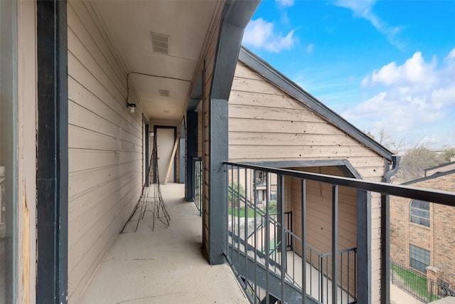 balcony with visible vents