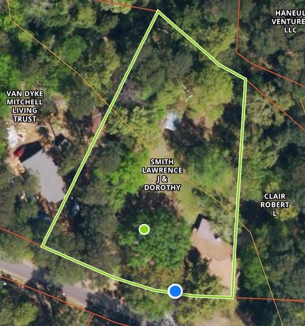 23319 Penninsula Pt, Frankston, TX 75763 - aerial map of property and surrounding area featuring property parcel outlined