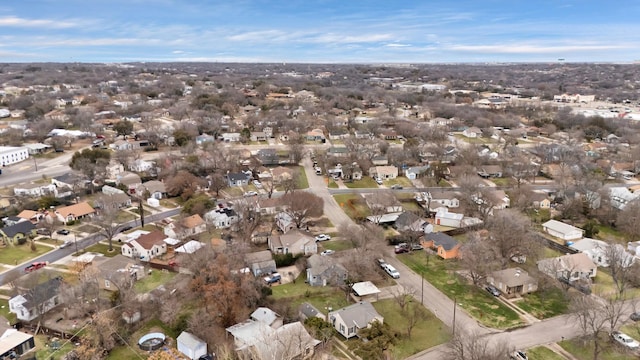 bird's eye view with a residential view