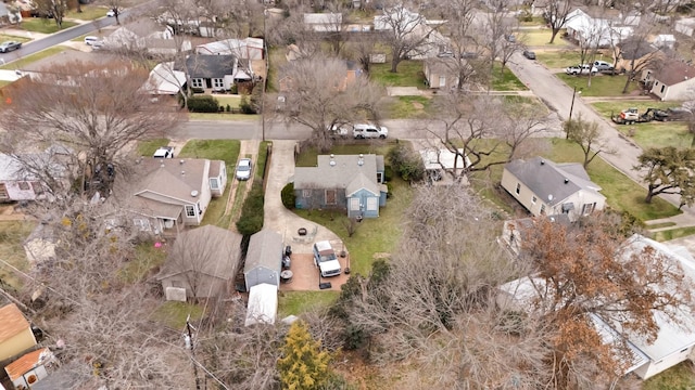 bird's eye view with a residential view