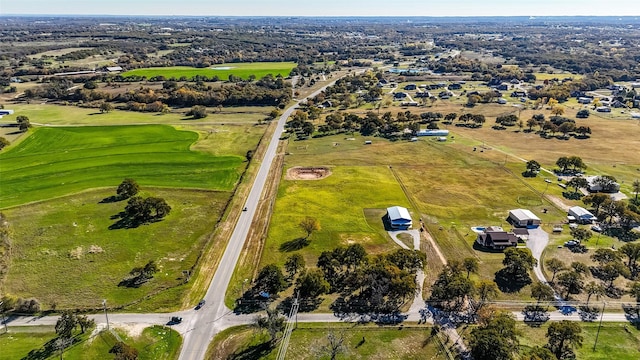 birds eye view of property with golf course view