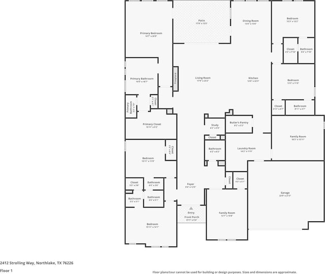 2412 Strolling Way, Argyle, TX 76226 - room layout