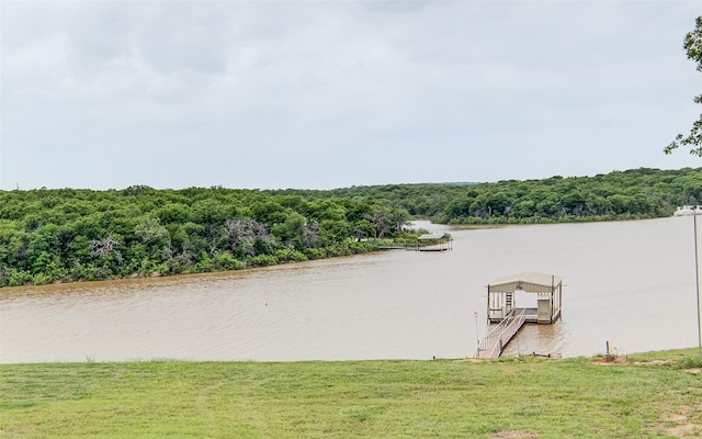 133 Sunset Bay Pointe Ct, Chico, TX 76431 - view of water feature featuring a wooded view