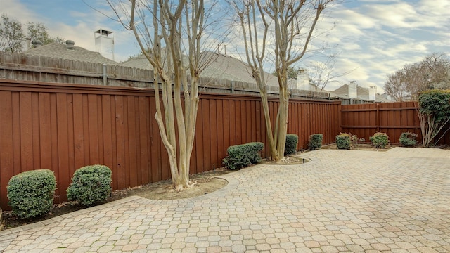 view of patio / terrace with a fenced backyard