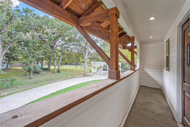 view of patio / terrace featuring a porch