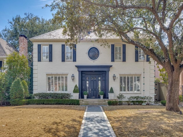 view of front of property with brick siding