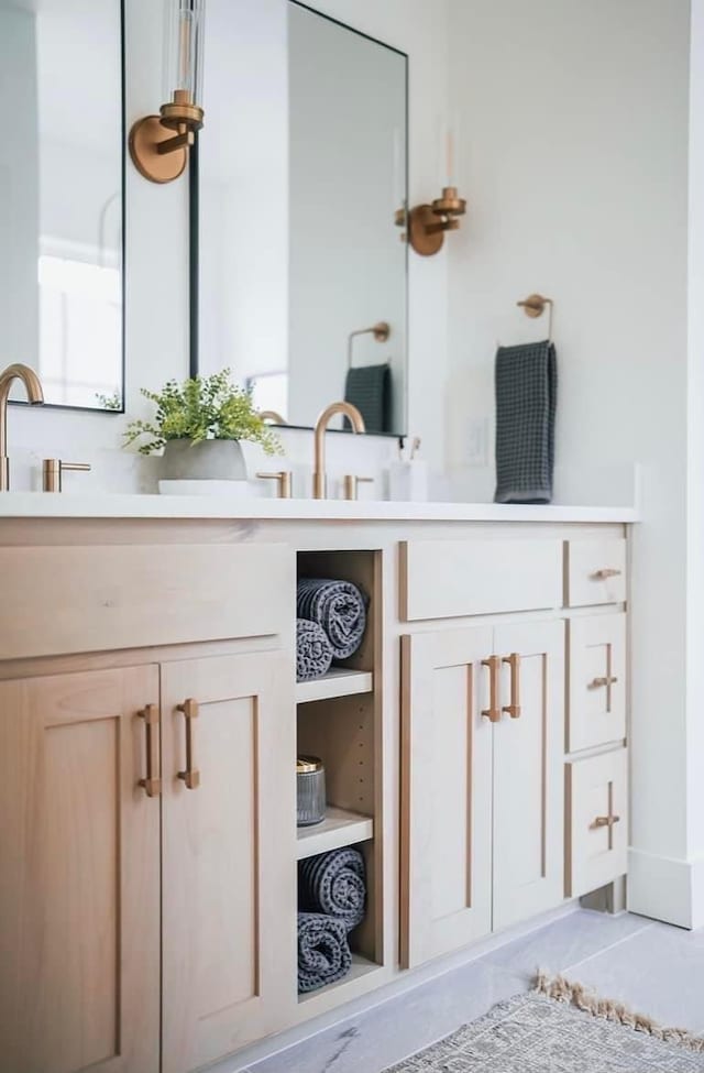 bathroom with vanity