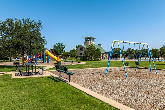 1805 Ringtail Dr, Little Elm, TX 75068 - community playground featuring a lawn