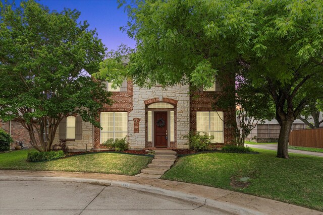 619 Loch View Ct, Rockwall, TX 75087 - view of front of property with stone siding and brick siding