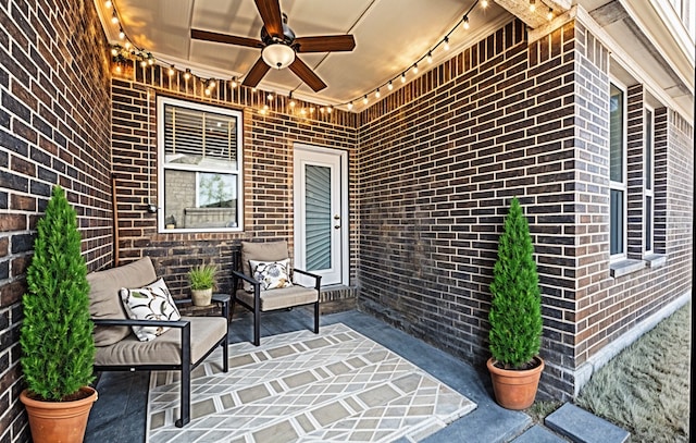 2601 Sabine Cir, Royse City, TX 75189 - view of patio / terrace featuring ceiling fan