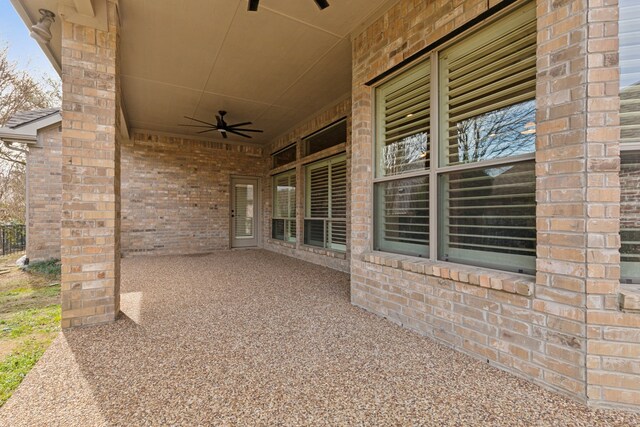 814 Barton Springs Dr, Fairview, TX 75069 - view of patio featuring a ceiling fan