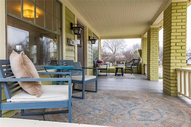 view of patio / terrace with a porch