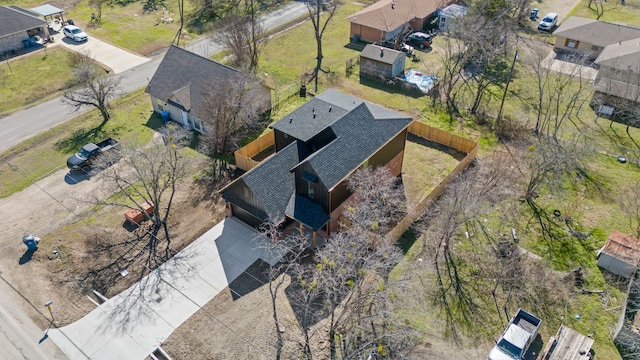 bird's eye view featuring a residential view