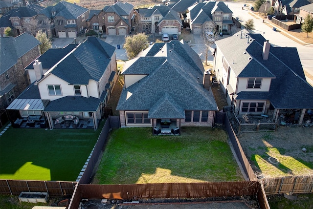 drone / aerial view featuring a residential view