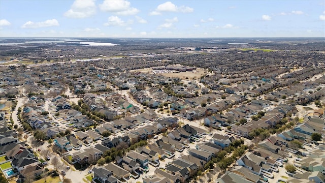 aerial view featuring a residential view