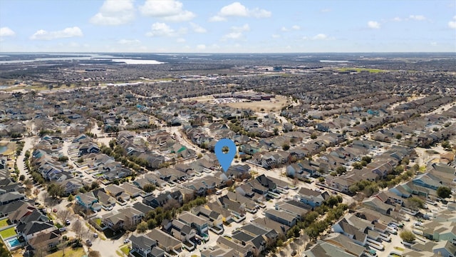 birds eye view of property featuring a residential view