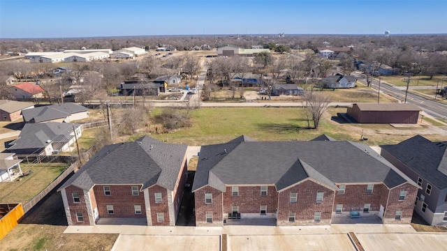 drone / aerial view with a residential view