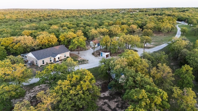 1036 Ten Box Rd, Sunset, TX 76270 - aerial view featuring a view of trees