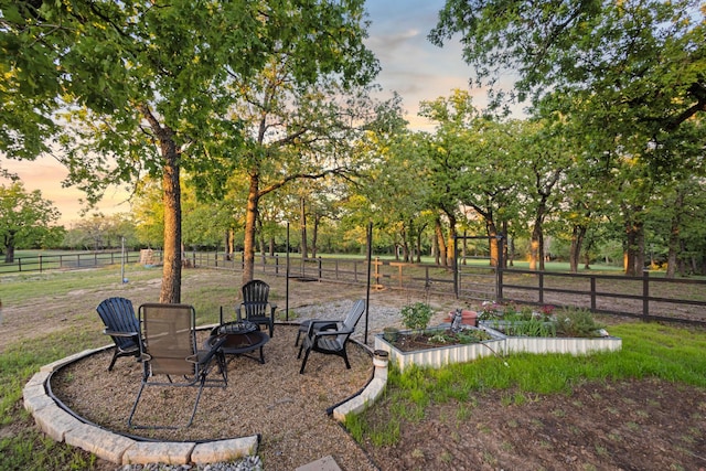 1036 Ten Box Rd, Sunset, TX 76270 - view of yard with fence and a garden