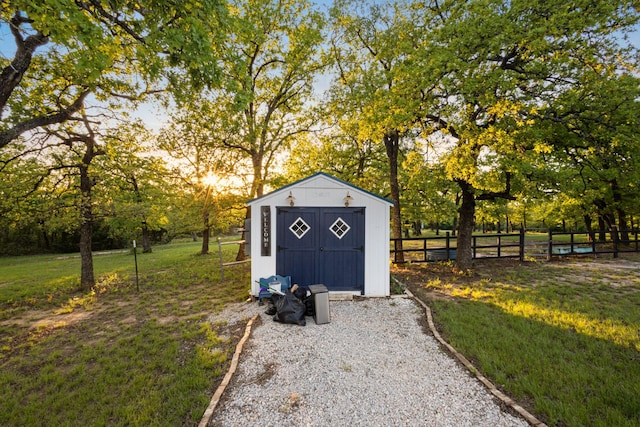 1036 Ten Box Rd, Sunset, TX 76270 - view of shed featuring fence