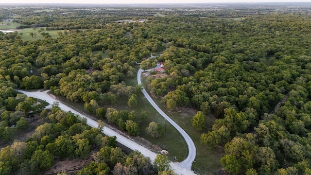 1036 Ten Box Rd, Sunset, TX 76270 - birds eye view of property with a forest view
