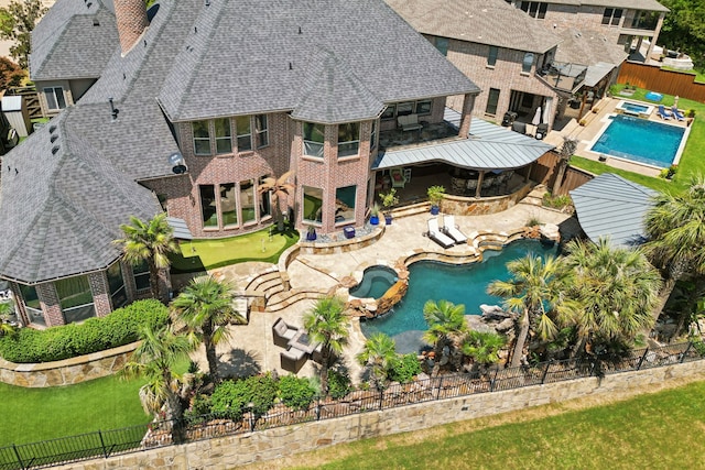 birds eye view of property