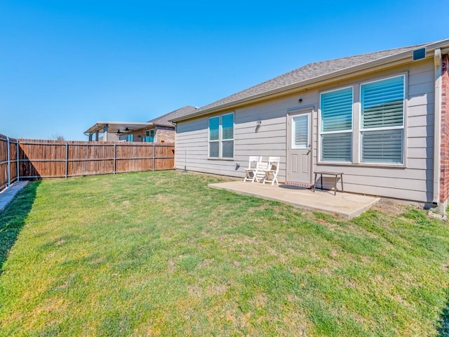 2404 Senepol Way, Fort Worth, TX 76131 - back of property featuring a fenced backyard and a patio