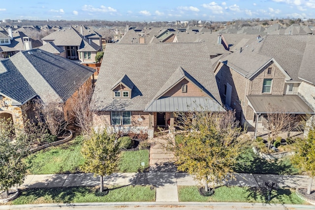 birds eye view of property featuring a residential view