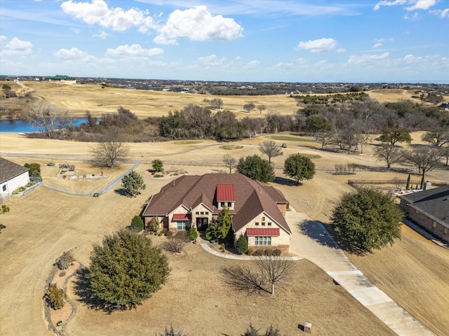 bird's eye view featuring a rural view