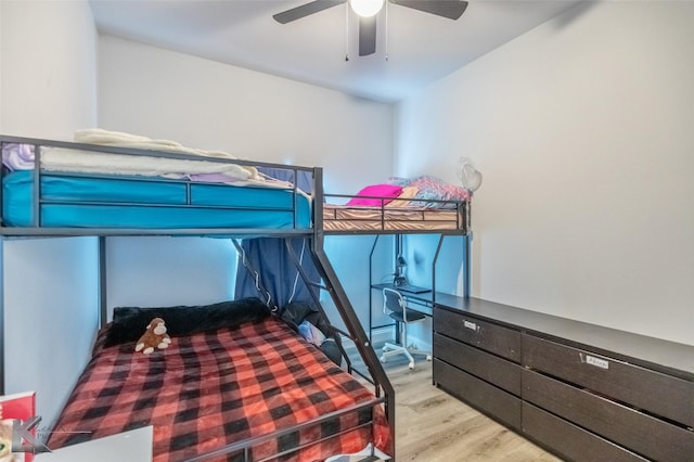 7001 Coldwater Dr, Abilene, TX 79601 - bedroom featuring wood finished floors and a ceiling fan