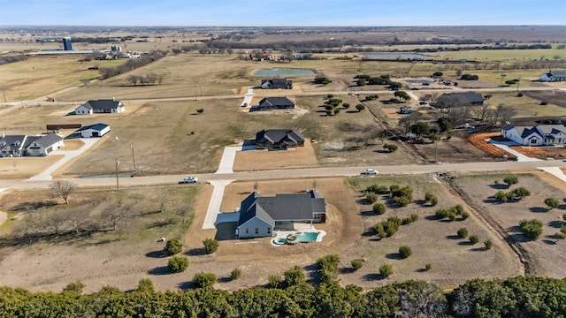 bird's eye view featuring a rural view