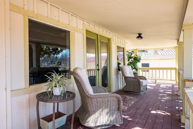 1501 Oak Shore Dr, Tool, TX 75143 - wooden terrace featuring covered porch