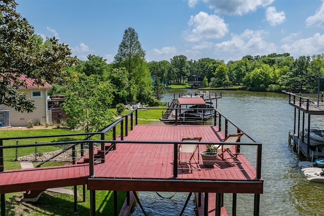 1501 Oak Shore Dr, Tool, TX 75143 - dock area with a water view
