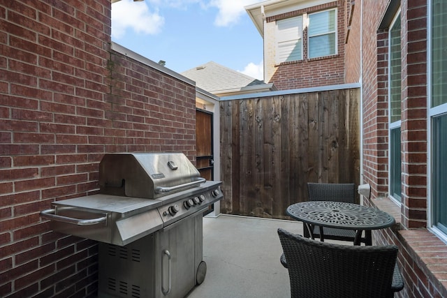 view of patio / terrace with grilling area