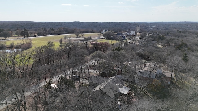 bird's eye view featuring a rural view