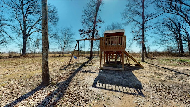 view of jungle gym