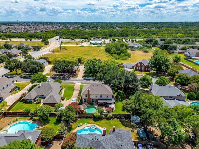 birds eye view of property featuring a residential view