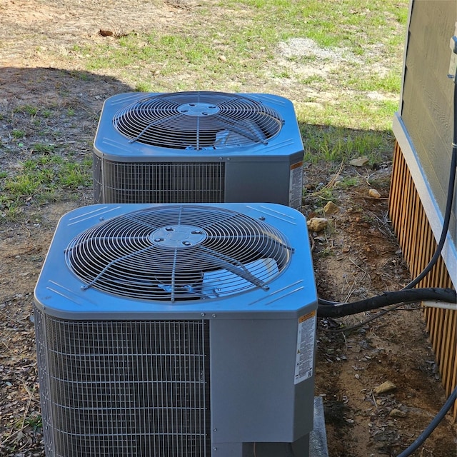 exterior details featuring central AC unit