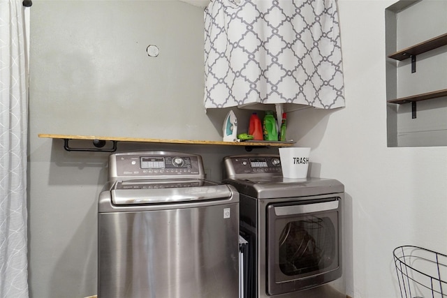 laundry room with laundry area and washer and dryer