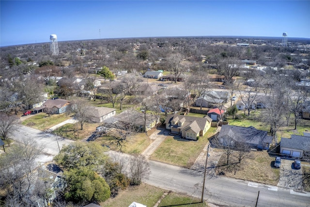 bird's eye view featuring a residential view