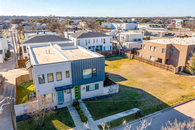 bird's eye view featuring a residential view