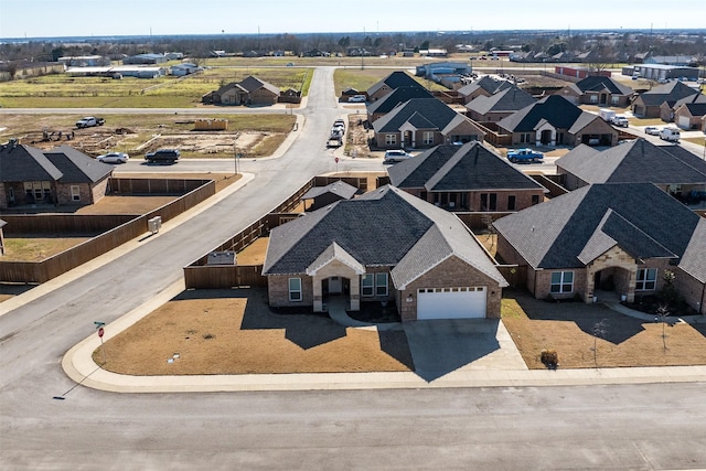 birds eye view of property featuring a residential view