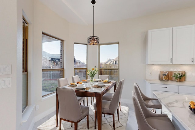 dining area with baseboards