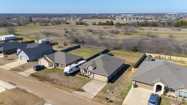 drone / aerial view with a residential view