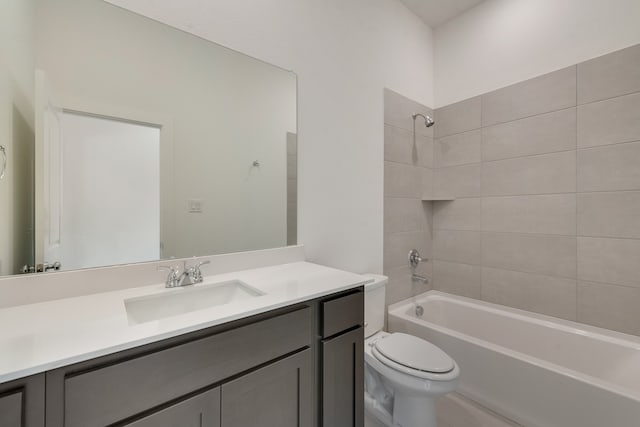1517 Kinglet Pl, Celina, TX 75009 - bathroom with vanity, toilet, and bathing tub / shower combination