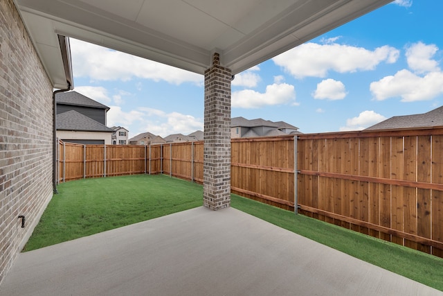 view of patio / terrace with a fenced backyard