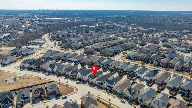 birds eye view of property featuring a residential view
